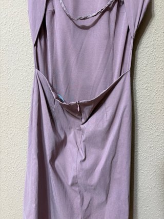 Vestido rosa fruncido