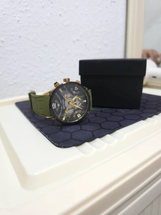 Reloj MEGIR Hombre Oro y Verde