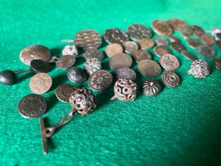 50 Botones Antiguos Colección