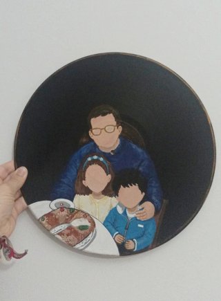 Vinilo personalizado pintado a mano