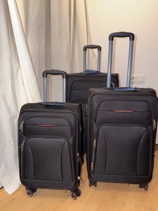 Conjunto 3 maletas de viaje negras