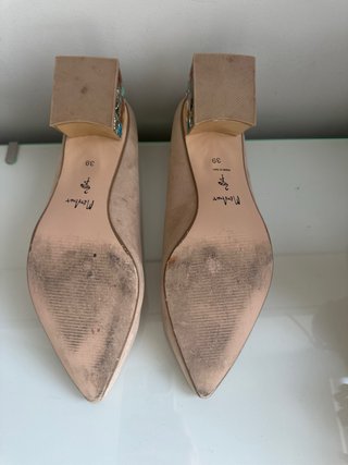 Zapatos Menbur Beige Tacón Joya