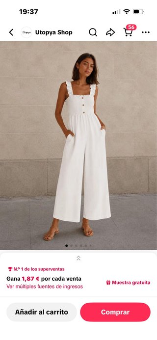 Mono elegante blanco Utopya Shop