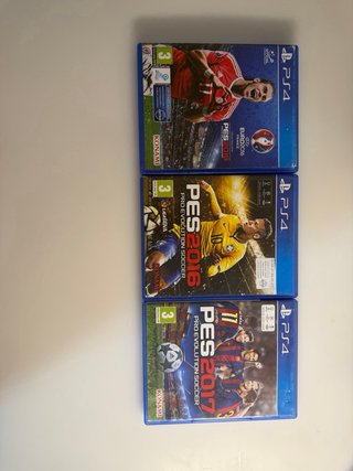 Lote 10 juegos PS4: FIFA 16-22, PES, WWE 2K18
