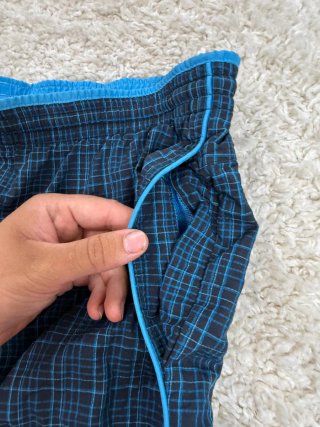 ¡¡OFERTA!! Talla M Bañador Adidas Cuadros Azul