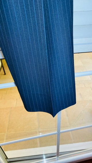 Traje de caballero Caramelo Raya Azul Marino