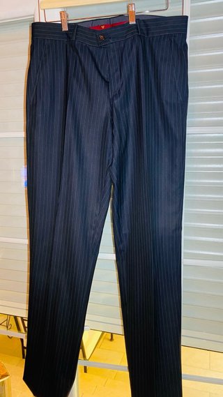 Traje de caballero Caramelo Raya Azul Marino