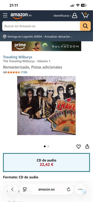 CD Traveling Wilburys Vol. 1