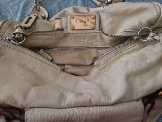 Bolso Chloe Paddington Beige y Dorado