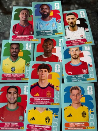 Lote cromos Panini Mundial 2026