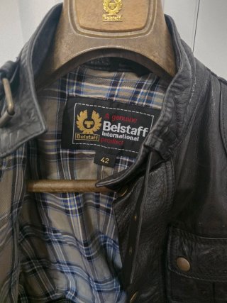 Chaqueta Belstaff Negra Cuero