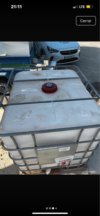 Depósito de agua para riego