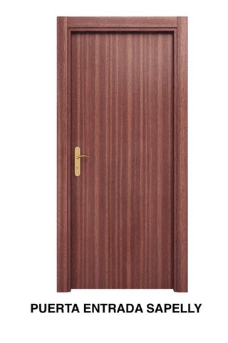 Puerta de madera con montaje incluido