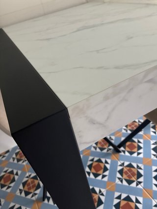 Mesa Comedor Mármol Extensible + 4 Sillas