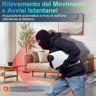 Cámara Espía WiFi 5G UYIKOO Mini HD Tuya App