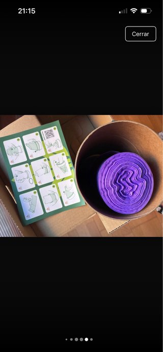 Contenedor de pañales para bebé y rollo de bolsas