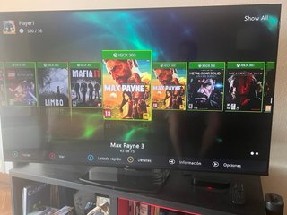 Xbox 360 Slim Negra + Mando + Juegos