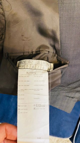 Traje Burberry Gris Caballero