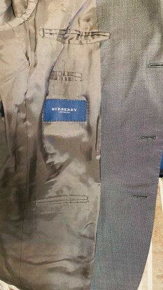 Traje Burberry Gris Caballero