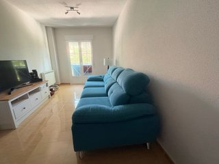 Sofá 3-4 plazas azul 265cm