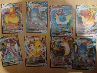 3 Cartas Pokémon Sylveon VMAX y V