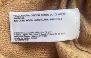 Jersey cuello vuelto ese O ese Talla M