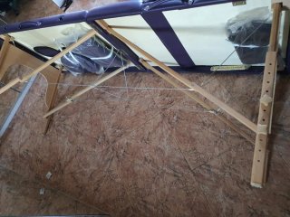 Camilla para masaje de madera plegable