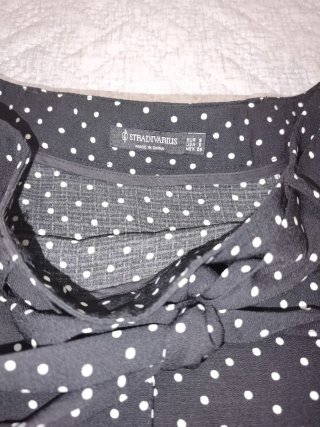 Falda pantalón negra Stradivarius topos