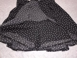 Falda pantalón negra Stradivarius topos