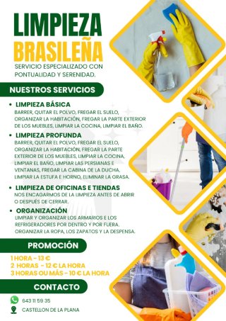 Limpieza Basica y Profunda. Organización armarios