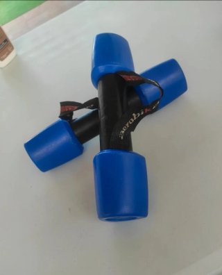 Par de mancuernas azules de 1kg cada una