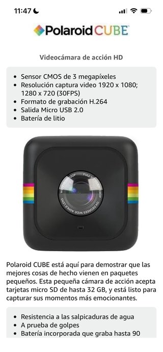 Polaroid Cube Cámara Nueva Caja Cerrada