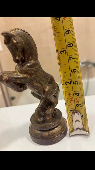 Figura caballo estilo bronce