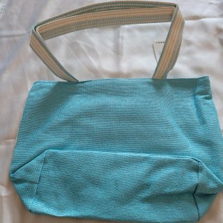 Conjunto Bolso y Sombrero Girasol Azul/Blanco