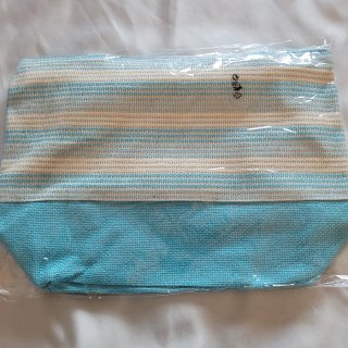 Conjunto Bolso y Sombrero Girasol Azul/Blanco