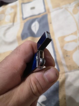 Mechero Shart Azul y Plateado