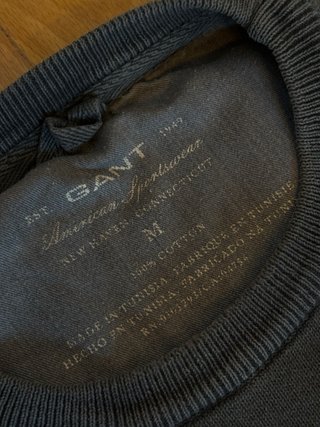 Jersey Gant Gris Lavado Talla M