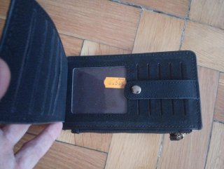 Monedero Tarjetero MISS Negro