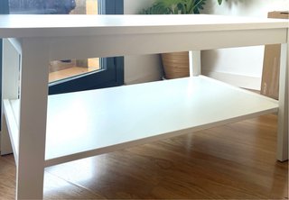 Mesa de centro lunnarp de madera blanca