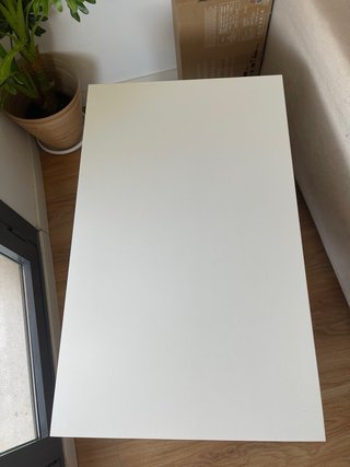 Mesa de centro lunnarp de madera blanca