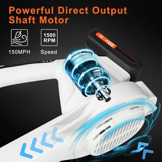 Soplador Hojas Inalámbrico 20V + 2 Baterías