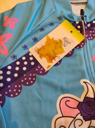 Maillot y culotte ciclismo niña gatitos talla 8-9