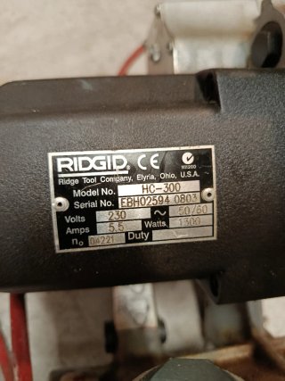 Perforadora RIDGID HC-300 para tuberías