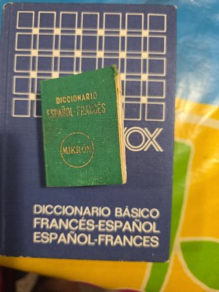 Diccionario español francés regalo la miniatura