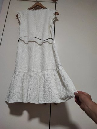 Vestido blanco algodón mujer