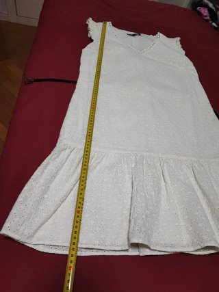 Vestido blanco algodón mujer