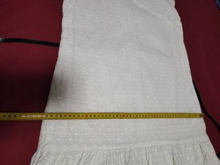 Vestido blanco algodón mujer