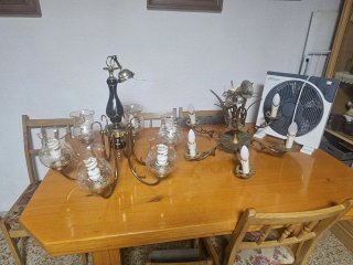Salamanca. 2 Lámparas Clásicas + Ventilador DV Tec