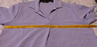Blusa violeta manga corta talla XL