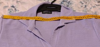 Blusa violeta manga corta talla XL